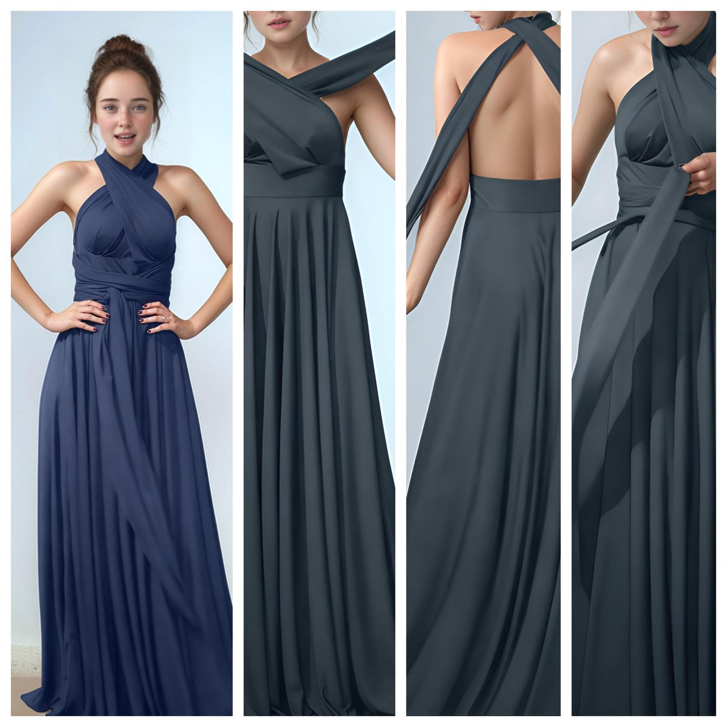 Graceful Multiway Infinity Dress – Convertible Multiway Gown for Bridesmaids & Special Events | SKU.25T09T4