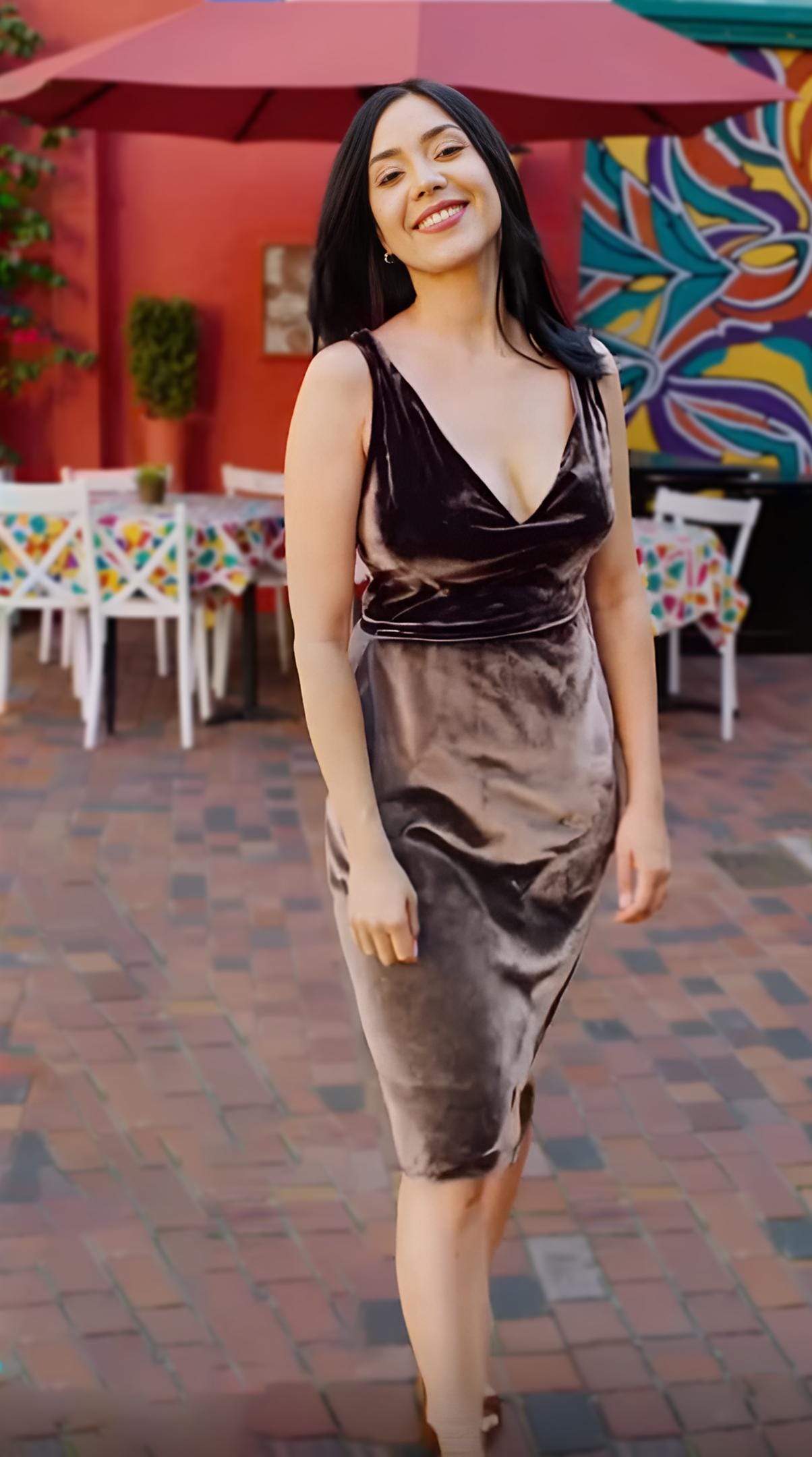 Elegant Velvet Midi Dress - Soft Stretchy Sleeveless Cocktail Dress for Evening & Party | SKU.25T08T7B