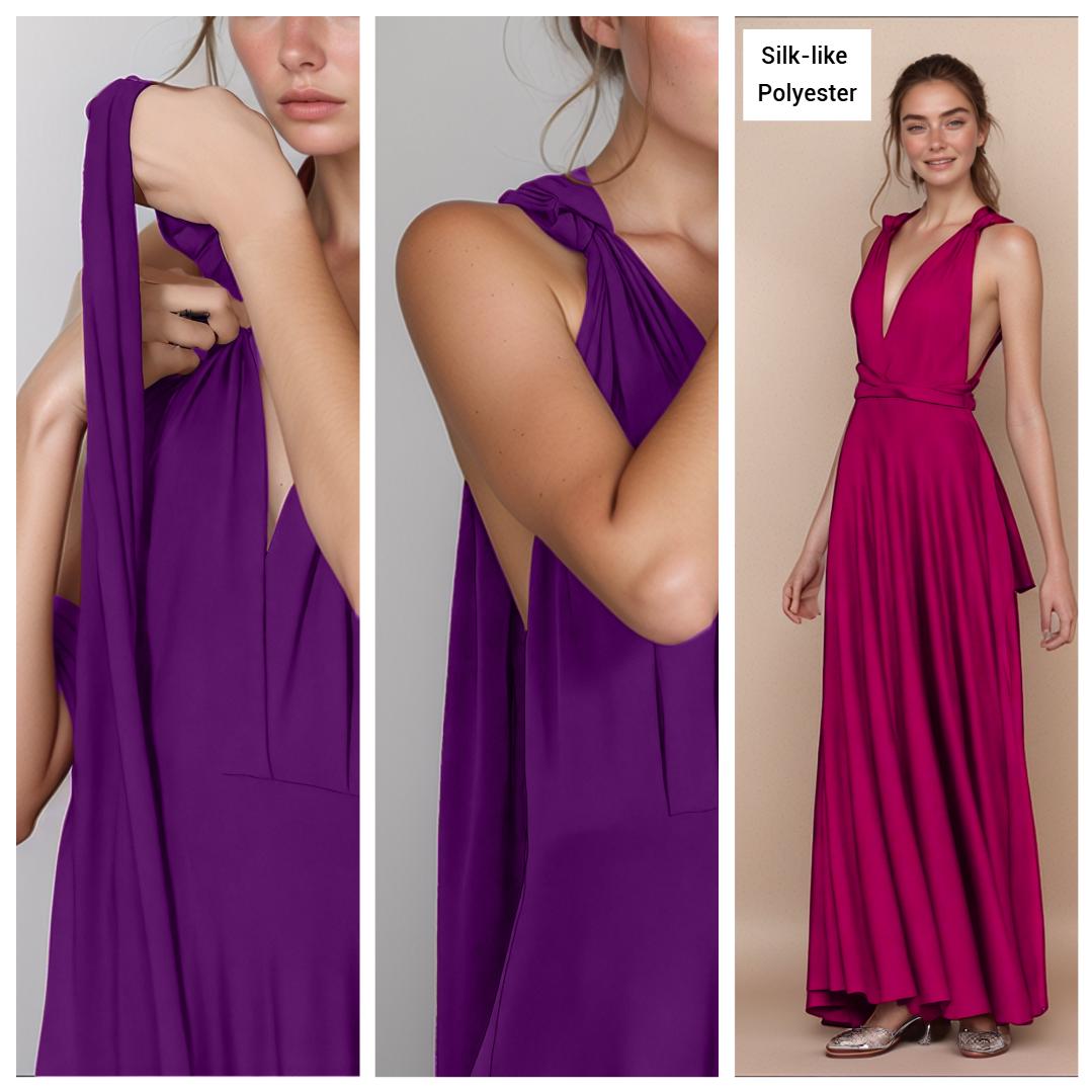 Convertible Infinity Dress, Multiway Evening Gown, Customizable Wrap Dress | 241101A