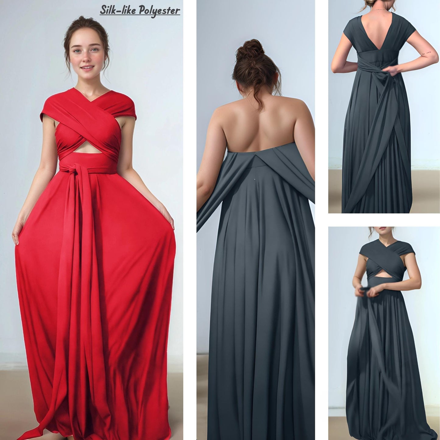 Graceful Multiway Infinity Dress – Convertible Multiway Gown for Bridesmaids & Special Events | SKU.25T09T4