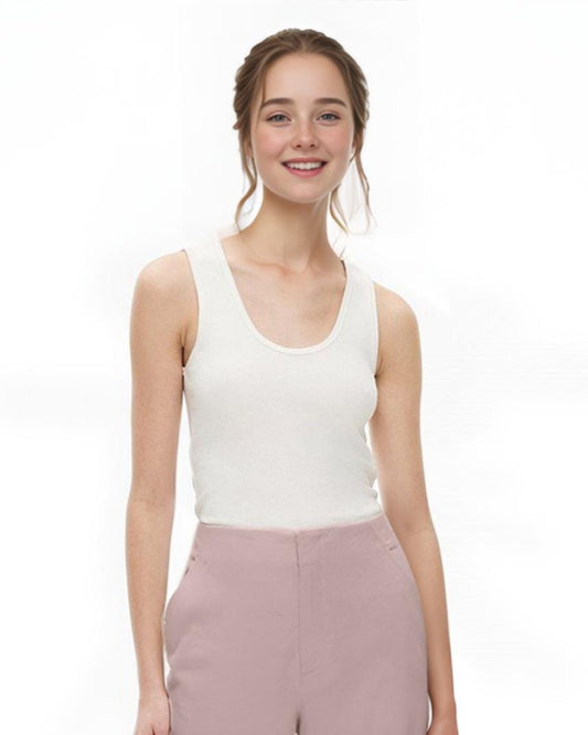 Soft Blush Linen Trousers – High-Waist Cropped Wide-Leg Pants for Women | SKU.25T11T6C