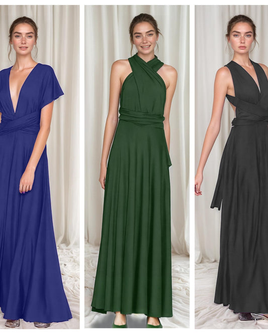 Convertible Infinity Dress, Multiway Evening Gown, Customizable Wrap Dress | 241101A