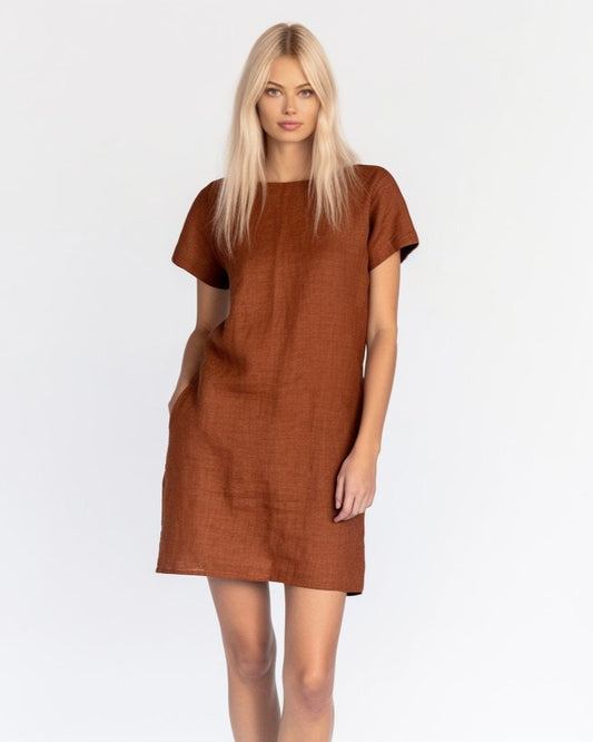Handmade Linen Summer Dress for Women | Maternity and Oversized Options | Relaxed Summer Fit | Personalized Gift for Her | 230516A