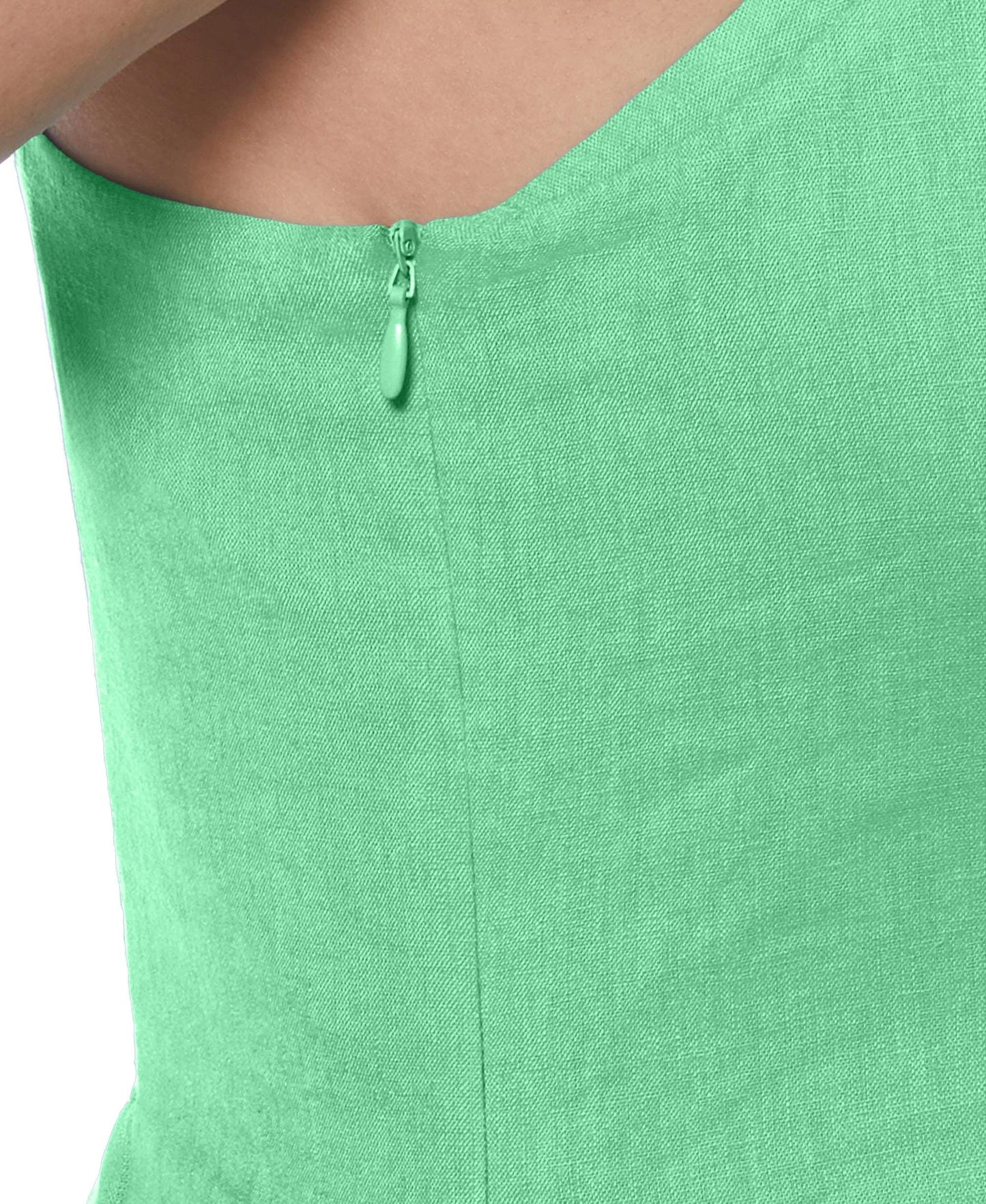 Linen Blend Thin Strap Midi Dress – Elegant Summer A-Line Dress for Women | SKU.25T11CNa