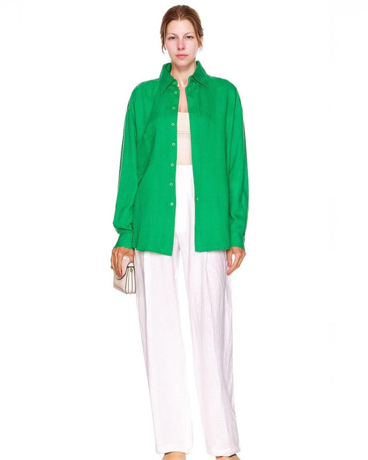 Wide Leg Linen Pants for Women - High Waist, Lightweight Summer Trousers with Pockets | SKU.25T22T4D