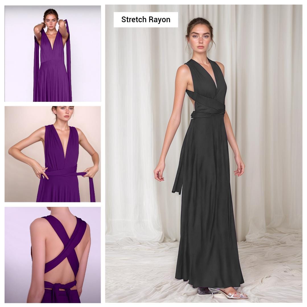 Convertible Infinity Dress, Multiway Evening Gown, Customizable Wrap Dress | 241101A