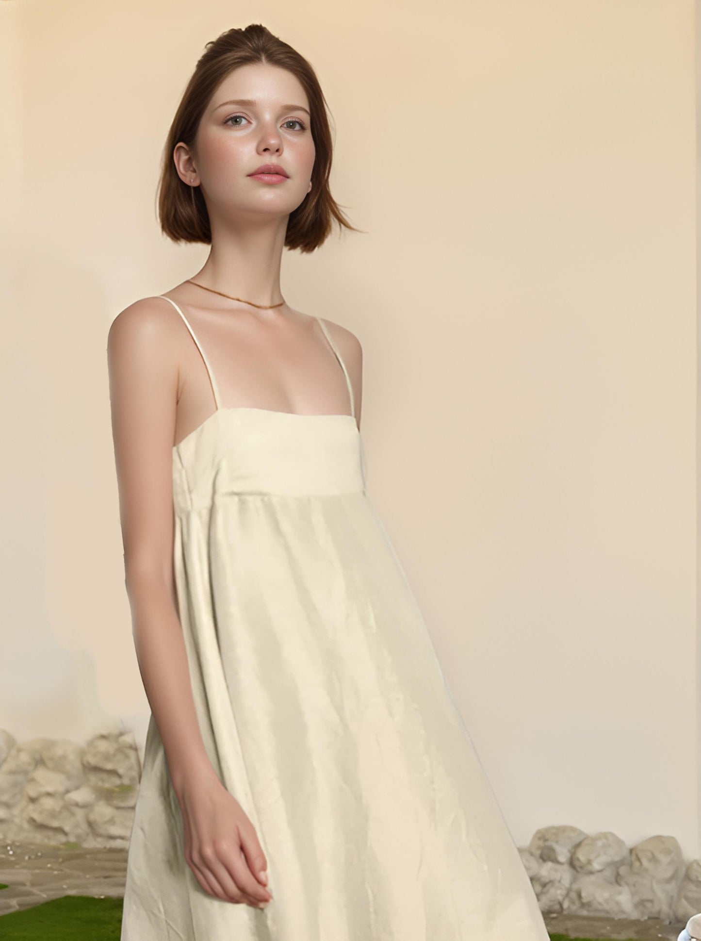 Elegant Linen Maxi Dress – Minimalist Summer Dress, Sleeveless Flowy Sundress, Boho Chic Outfit, Handmade Resort Wear | SKU.25T10T3G