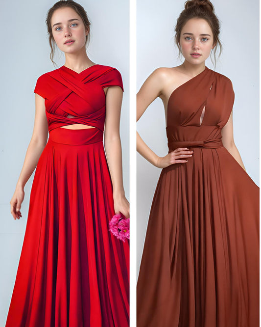 Graceful Multiway Infinity Dress – Convertible Multiway Gown for Bridesmaids & Special Events | SKU.25T09T4