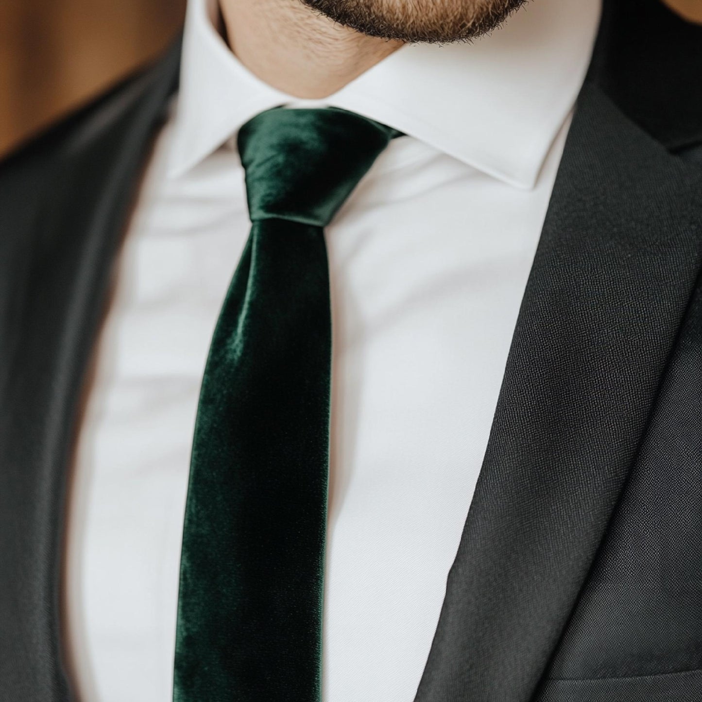 Velvet Wedding Tie Collection: Necktie, Bow Tie, and Pocket Squares. Perfect Handmade Accessories for Groomsmen.