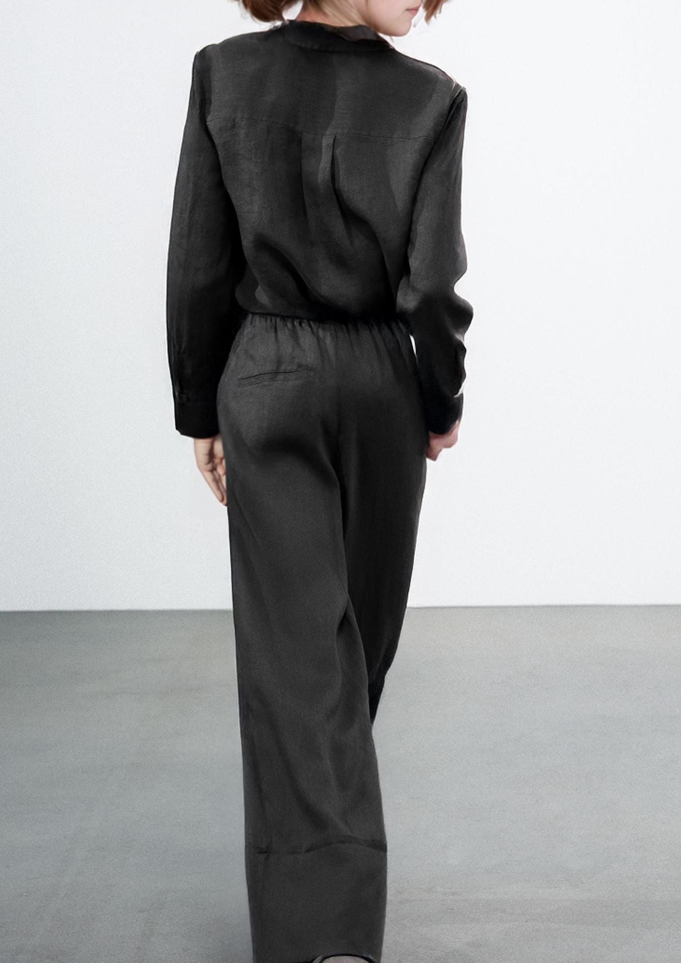 Women's Linen Two Piece Set - Relaxed Shirt and Wide Leg Pants, Buy Separately or as a Set | SKU.25T22T4F