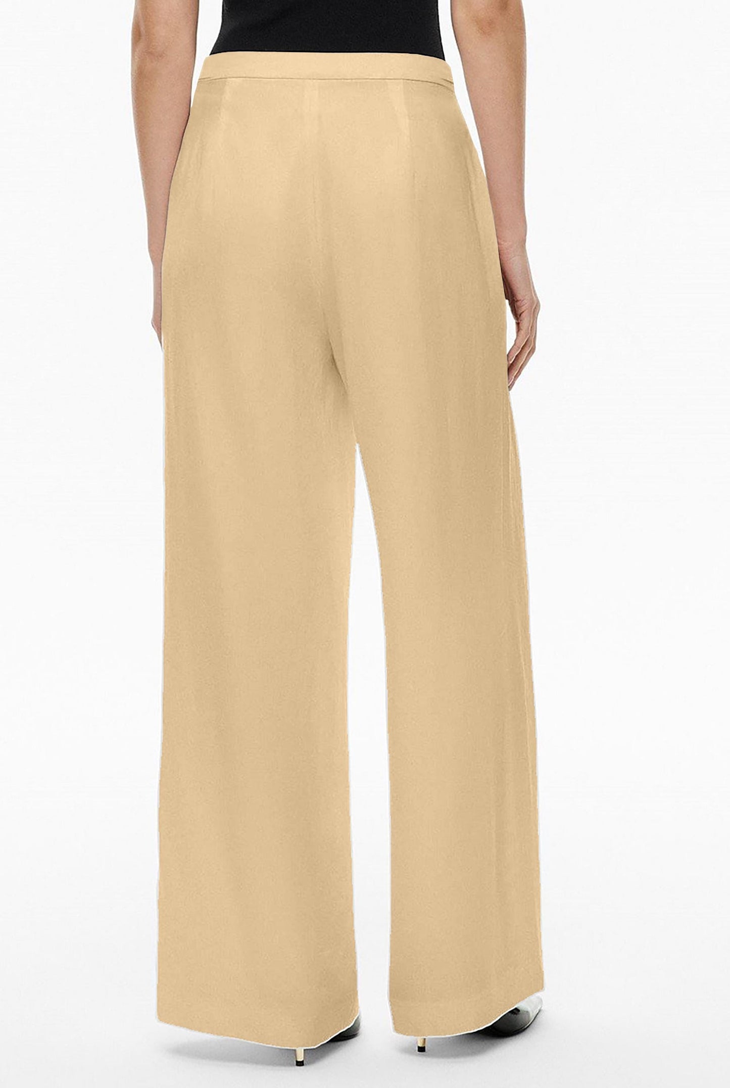 Women's Linen Wide-Leg Pants – High Waist, Elegant Loose Fit, Minimalist Summer Trousers | SKU.25T11T6K
