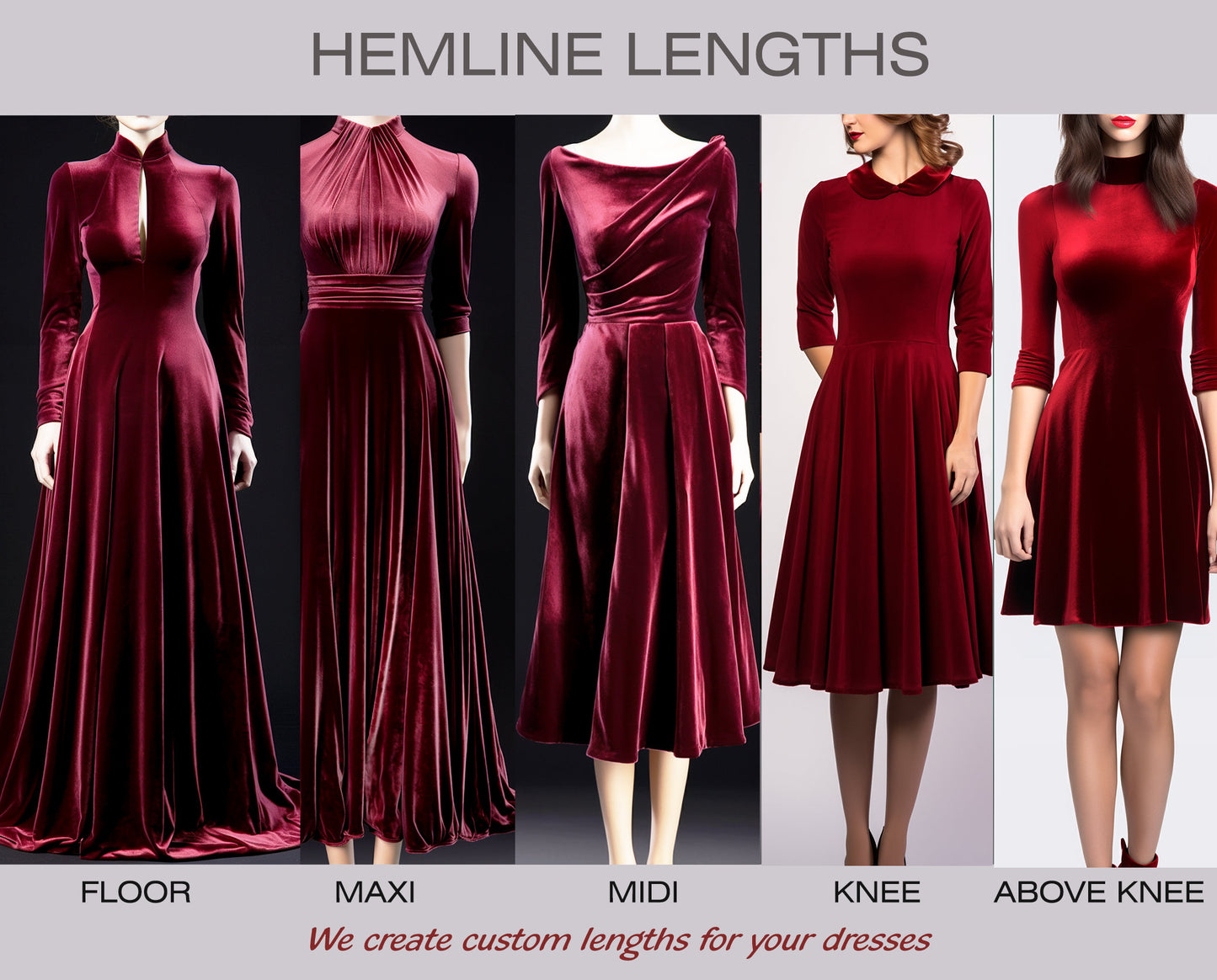 Velvet Midi Dress with Long Sleeves | Versatile Crew Neck Design | Closed Back | Includes Self-Tie Belt | Below Knee Length | Fall Fashion