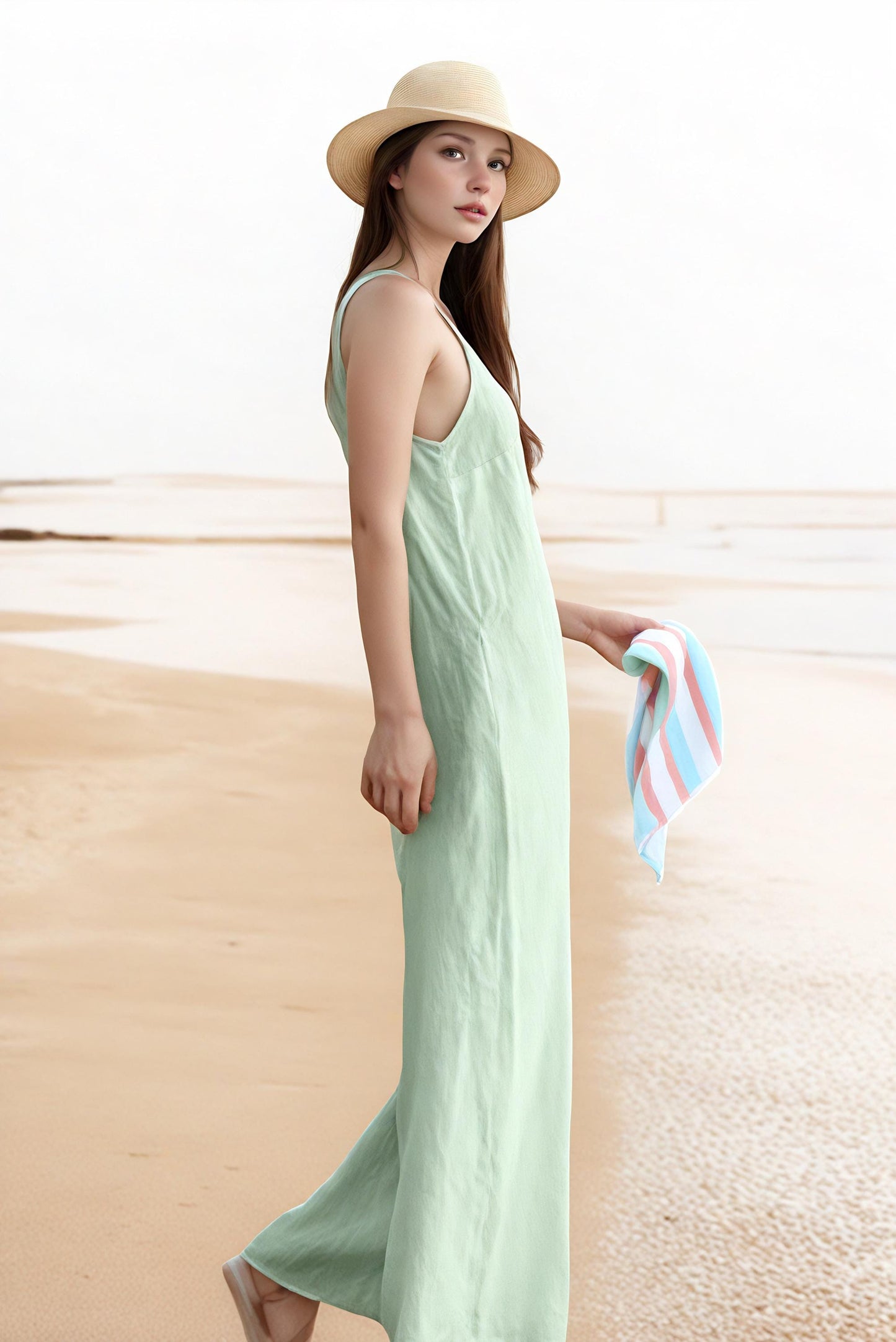 Boho Chic Wide-Leg Jumpsuit – Flowy Spaghetti Strap Summer Outfit | SKU.25T11T7E